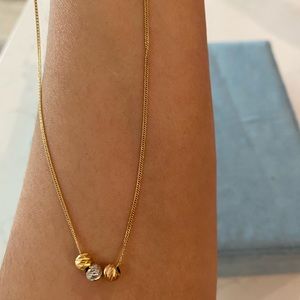 Real 18k gold necklace (Saudi) 18 inches